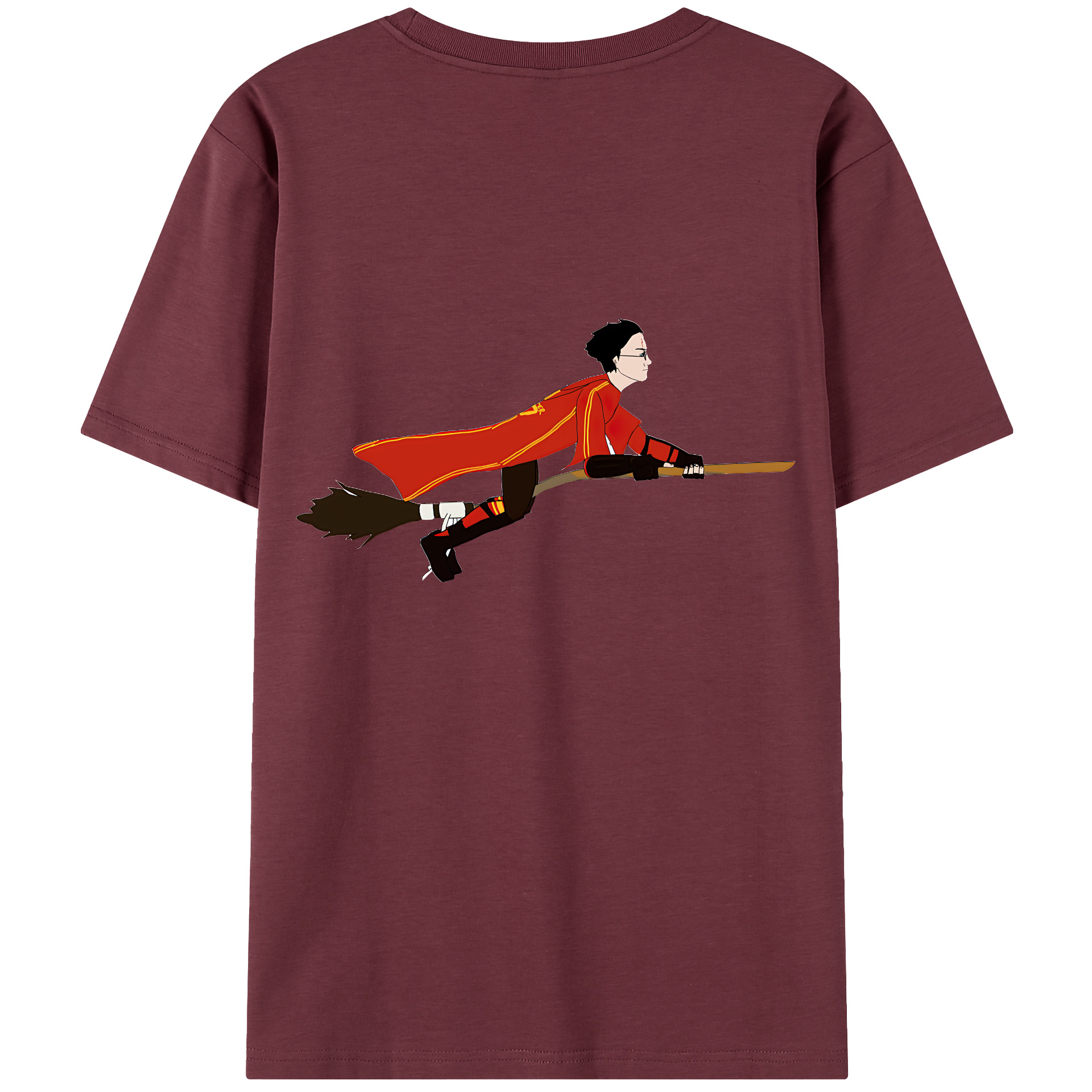 （画像用） Harry Potter ハリー・ポッターシリーズ 綿100％半袖Tシャツ（背面プリント）